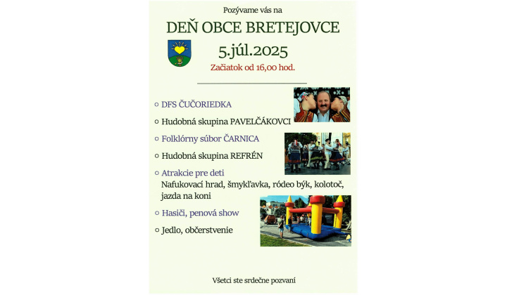 Deň obce Bretejovce