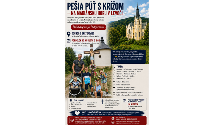 Pešia púť s krížom do Levoče
