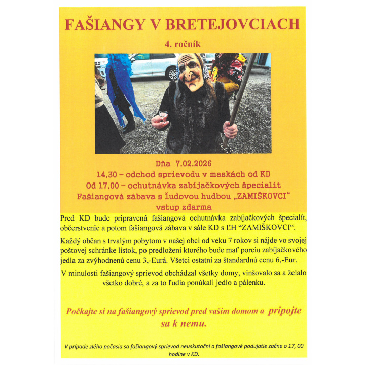 POZVÁNKA FAŠIANGY 2026